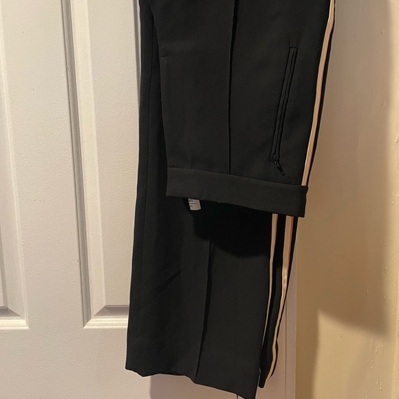 & Other Stories black racer stripe pants with pink stripe - Picture 5 of 6